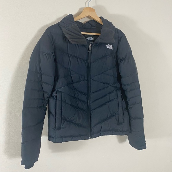The North Face Down Filled Hooded Puffer Jacket Black - M - Picture 2 of 16